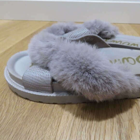 SAM EDELMAN Bianca Faux Fur Chunky Slide Shoes in Lilac Feminine - Size US 10 - Picture 5 of 12